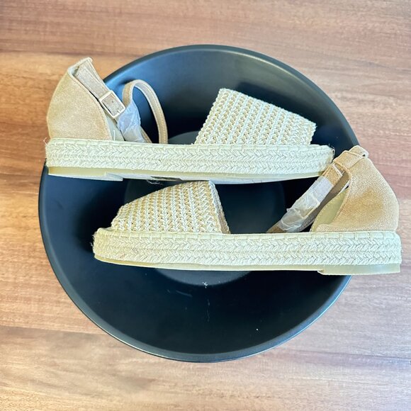 Neutral Woven Espadrille Sandals – Size 9 NWOT - Picture 2 of 8
